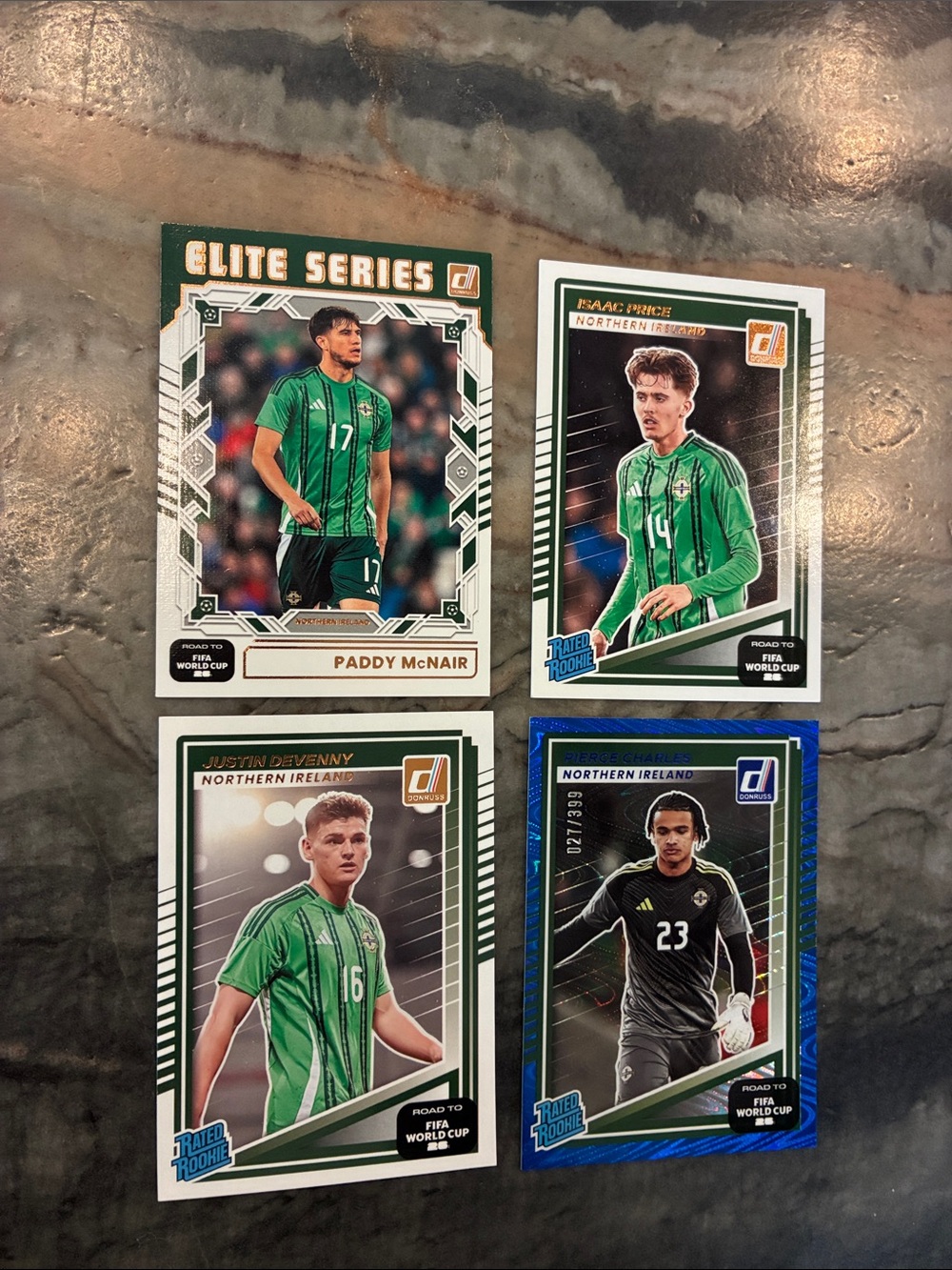 Russ Elite Series Northern Ireland Soccer Cards - Green & Blue Accents